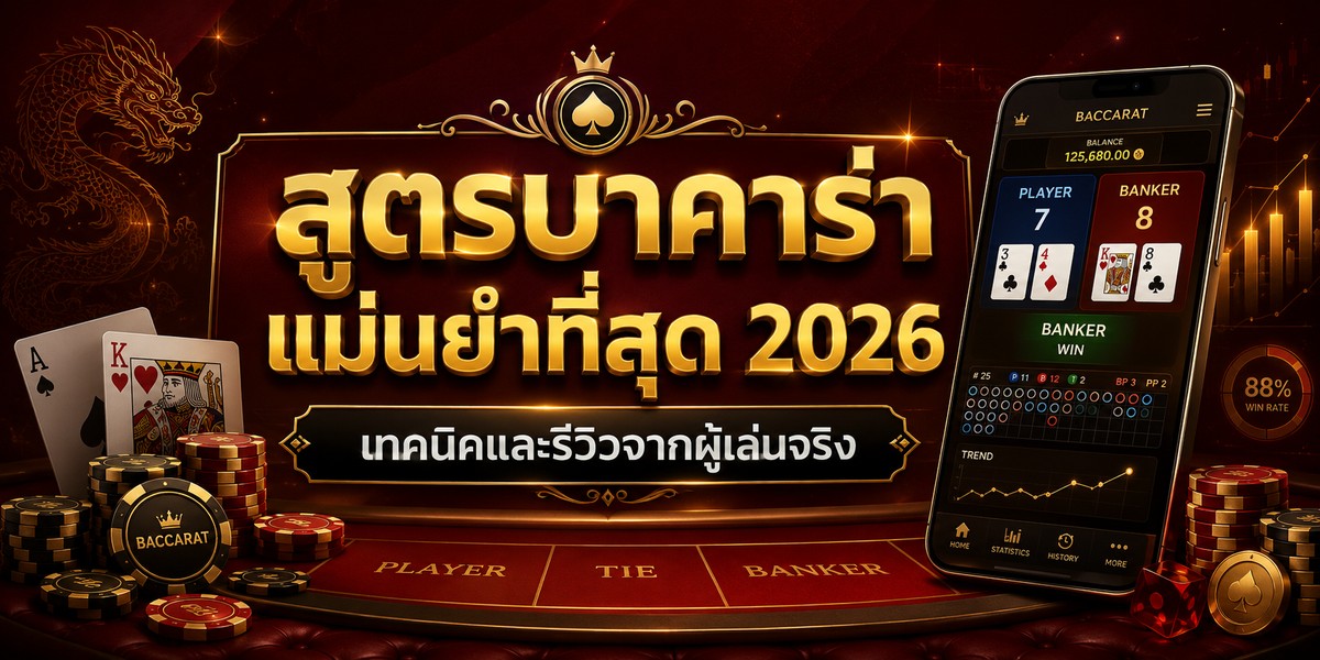 สูตรบาคาร่า แม่นยำที่สุด เทคนิคและรีวิวจากผู้เล่นจริง